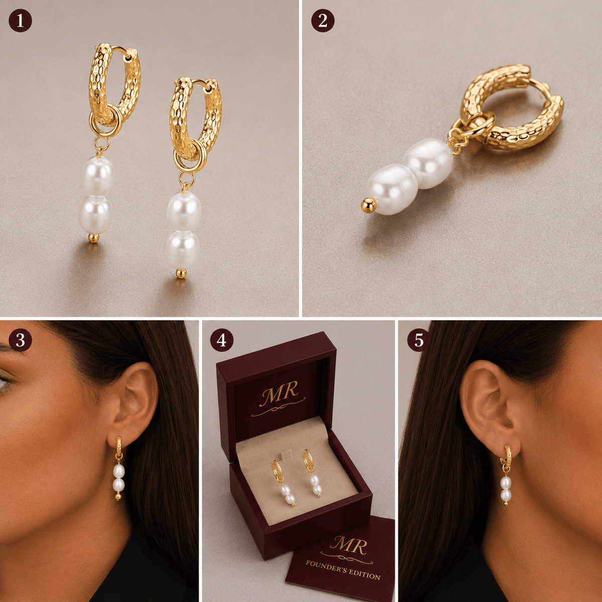 Pearl Hoops
