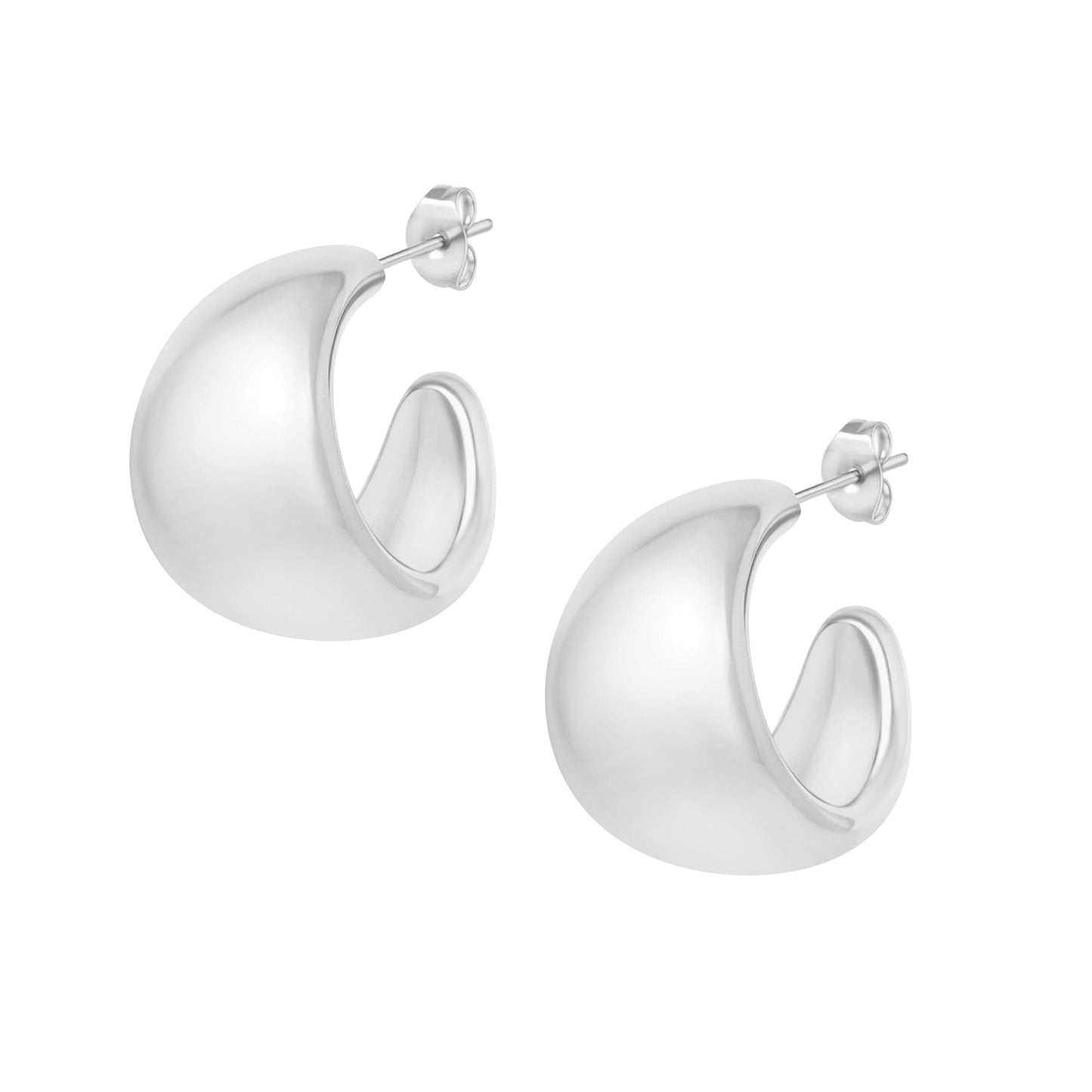 Sculpted Volume Hoops