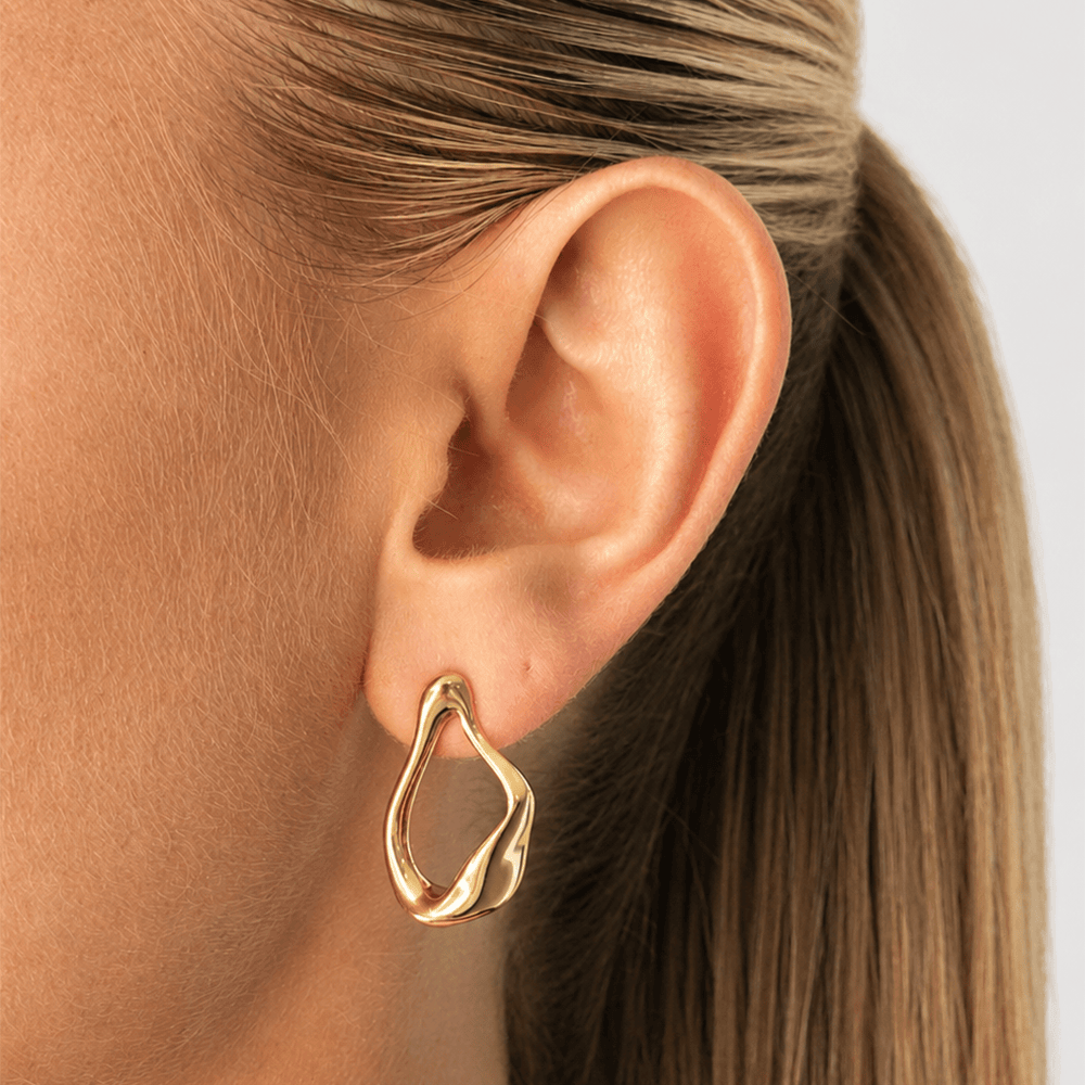 Sculpted Wave Earrings