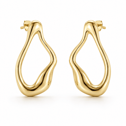 Sculpted Wave Earrings