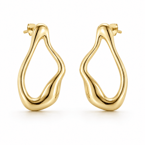 Sculpted Wave Earrings