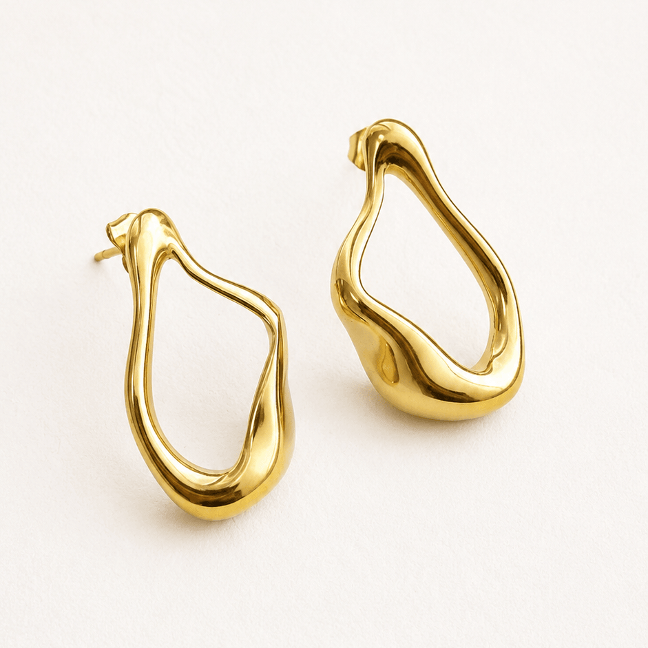 Sculpted Wave Earrings