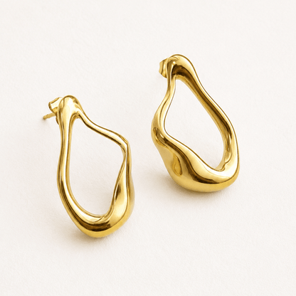 Sculpted Wave Earrings